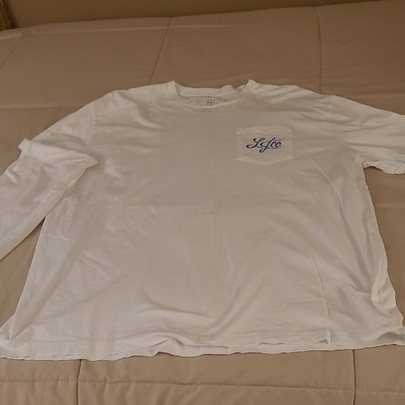 Kappa Kappa Gamma Fleur-de-Lis White Long Sleeve Tee Lauren James Size L - Picture 2 of 4